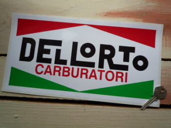 Dellorto Carburatori Oblong Sticker. 12".