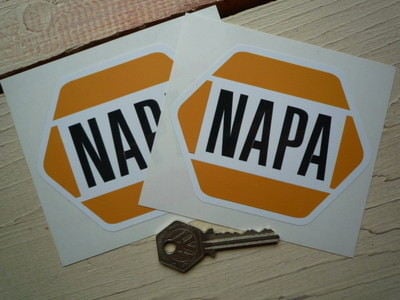 NAPA Auto Parts Stickers. 4" Pair.