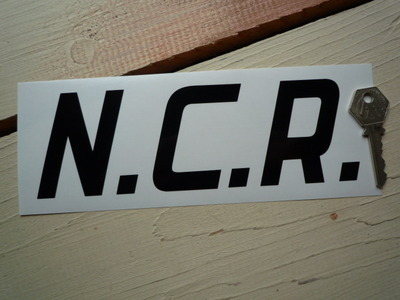 NCR Cut Text Stickers - 8" Pair