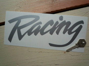 Racing Cut Vinyl Sticker. 9".