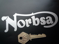 NorBsa Cut Text Stickers. 5.5" Pair.