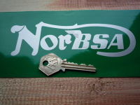 NorBsa Winged Cut Text Stickers. 6" Pair.