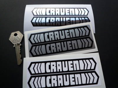 Craven Stickers. 4.5" Pair.