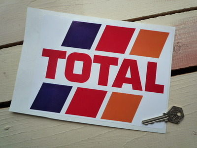 Total Fuel Stripes Sticker. 8".