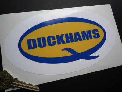 Duckhams 'Q' Oval Sticker. 7".