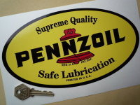 Pennzoil 'Supreme Quality Safe Lubrication' Sticker. 9