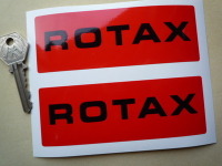 Rotax Engines Black & Red Stickers. 5