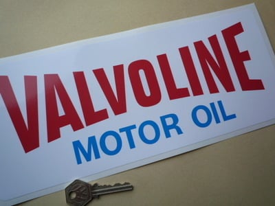 Valvoline Motor Oil Oblong Sticker. 12".