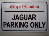 Jaguar Parking Only. London Street Sign Style Sticker. 3