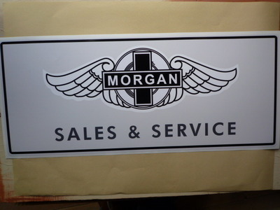 Morgan Sales & Service Workshop Sticker. 23.5".