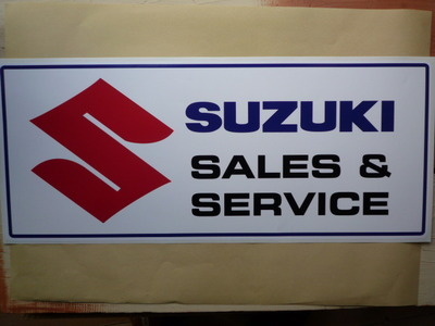 Suzuki Sales & Service Workshop Sticker. 23.5