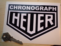Chronograph Heuer. Black & White or Black & Beige. 6