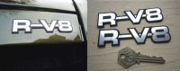MG R V8 RV8 Laser Cut Self Adhesive Car Badges. 4.25