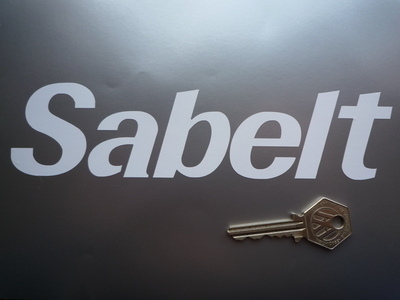 Sabelt Cut Vinyl Text Stickers. 7.5