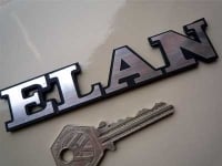 Lotus Elan Text Laser Cut Self Adhesive Car Badge - 4.5"
