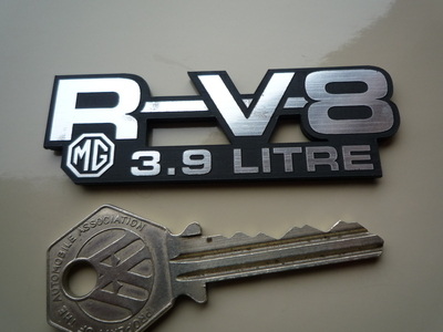 MG R V8 RV8 3.9 Litre Laser Cut Self Adhesive Car Badge. 3