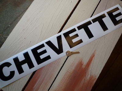 Chevette Vauxhall Cut Text Sticker. 25.5