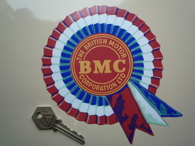 BMC Aged Shaded Style Rosette Sticker. 6" or 7".