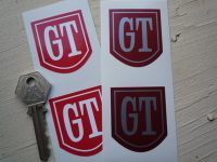 Ford style GT Shield Stickers. 1.5" Pair.