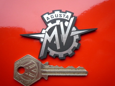 MV Agusta Laser Cut Self Adhesive Bike Badge. 2.75