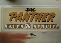 Panther Sales & Service Sticker. 23.5