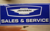 Jensen Blue Sales & Service Sticker. 23.5