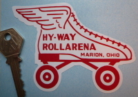 Hyway Rollarena Marion Ohio Skate Sticker. 4.25".