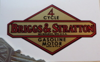 Briggs And Stratton Gasoline Engine Motor Sticker. 3