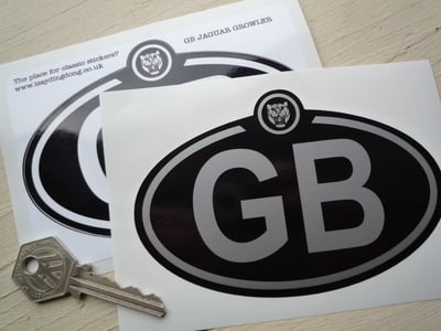 Jaguar Growler Logo Nationality Country ID Plate Sticker. 5".