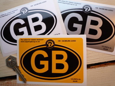 Daimler Logo Nationality Country ID Plate Sticker. 5