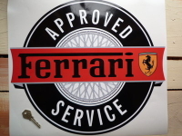 Ferrari Approved Service Sticker. 16.5".
