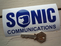 Sonic Communications Cut Vinyl Sticker. 5".