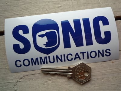 Sonic Communications Cut Vinyl Sticker. 5