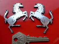 Ferrari Prancing Horse Laser Cut Self Adhesive Car Badges - 2.5" Pair