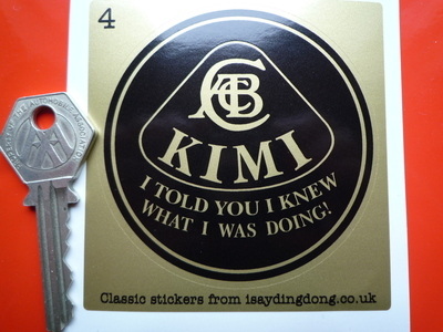Kimi Raikkonen 'I Told You I Knew What I Was Doing' Lotus Sticker. 3