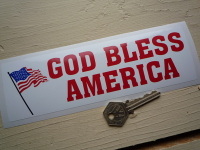 God Bless America Bumper Sticker. 8".