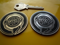 Chrysler Rosette Self Adhesive Car Badge - 42mm, 48mm, or 55mm