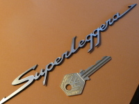 Superleggera Script Laser Cut Self Adhesive Car Badge. 8".