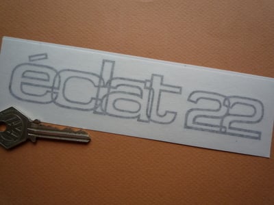 Lotus Eclat 2.2 Outline Style Cut Vinyl Sticker. 6.5
