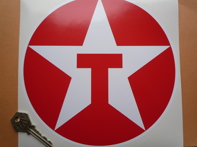 Texaco Star Logo Red T Petrol Pump Sticker. 8
