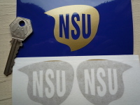 NSU Cut Vinyl Shaped Logo Stickers. 2.25