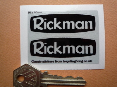 Rickman Reflective Stickers. 60mm Pair.