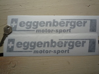 Eggenberger Motor-Sport Cut Vinyl Stickers. 10