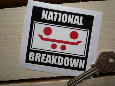 National Breakdown Member Window Sticker. 2.75".