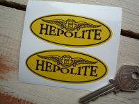Hepolite Winged Oval Stickers. 3