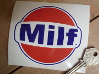 MILF Gulf Parody Funny Rude Sticker. 4".