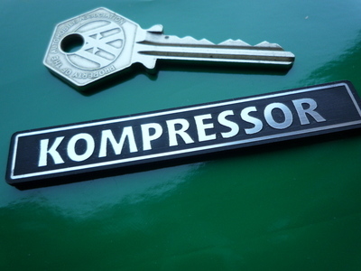 Kompressor Laser Cut Self Adhesive Car Badge. 3".