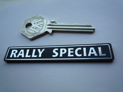 Rally Special Laser Cut Self Adhesive Car Badge. 3".
