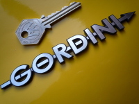 Renault Gordini Arrow Text Style Self Adhesive Car Badge. 5
