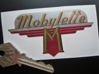 Mobylette M Badge Sticker. 3.5".